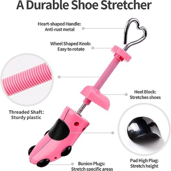 Shoe Stretcher for Women Men Wide Feet 4-Way Adjustable Shoe Expander Widener - Picture 3 of 6